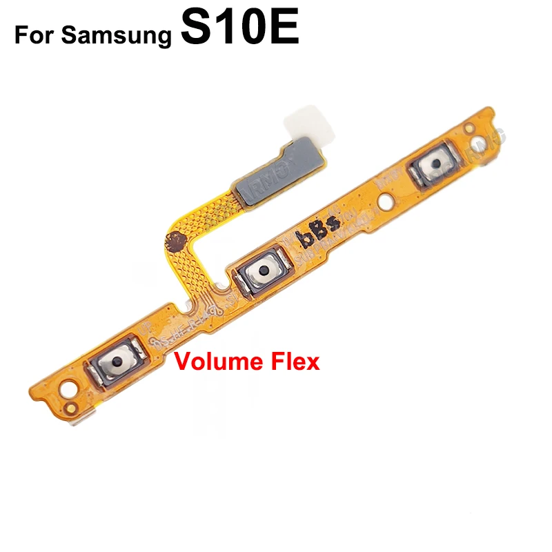 Aocarmo Dành Cho Samsung Galaxy Samsung Galaxy S10e S10E Vân Tay Điện Giảm Thể Tích Lên Xuống Nút Cáp Mềm Thay Thế Một Phần