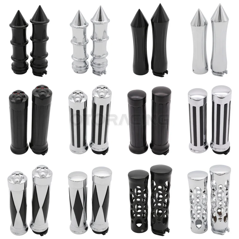 

7/8'' or 1" Motorcycle Hand Grips For Harley Honda Kawasaki Suzuki Yamaha Bikes Cruiser Chopper Custom