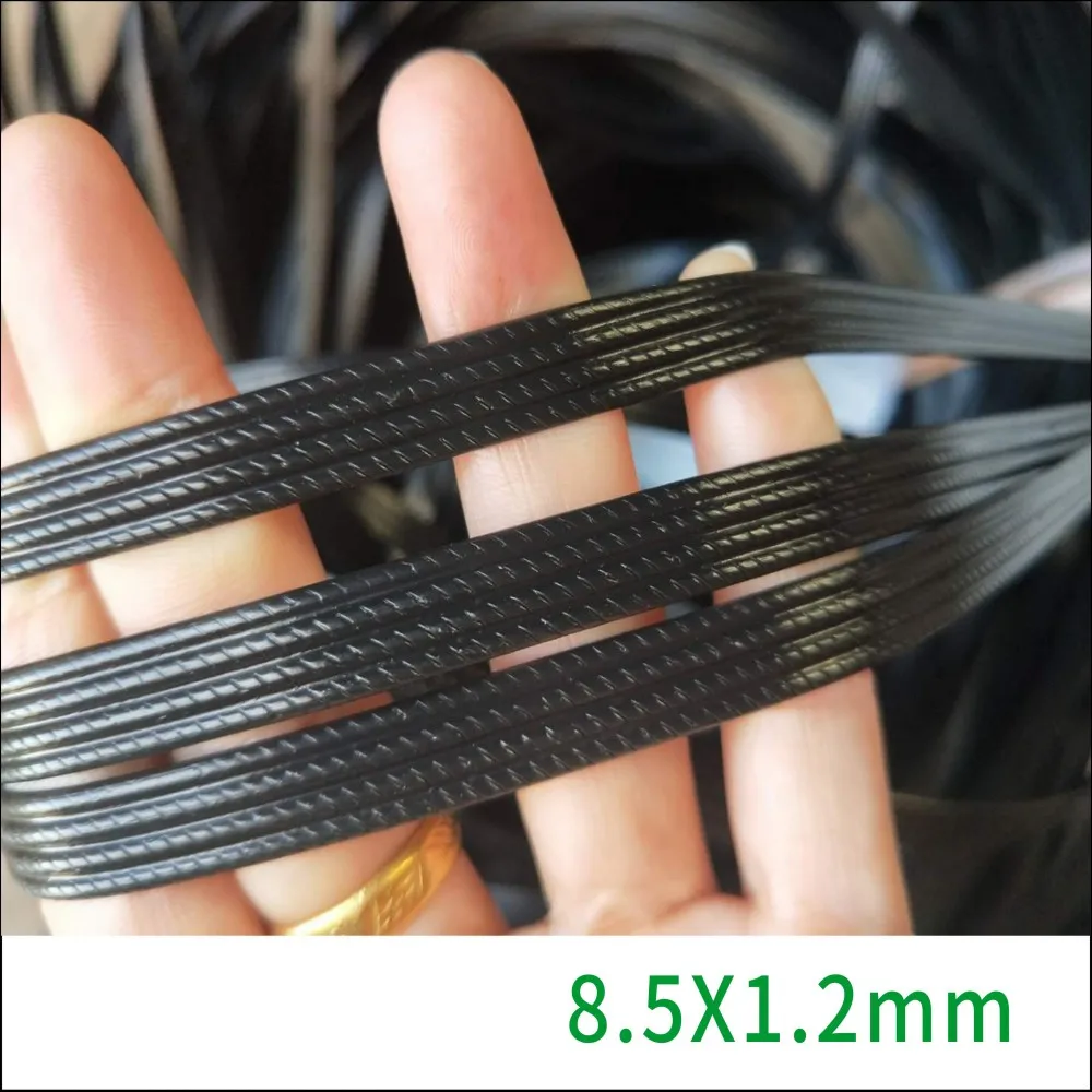 500G Four Line Coffee Gradient  Imitation Flat Synthetic Rattan Weaving Raw Material PVC Rattan For Knit And Repair Chair Basket