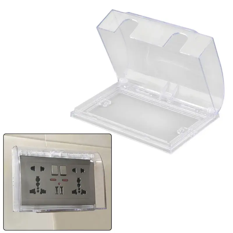 146 Type Switch Socket Protective Box Waterproof Dust Cover for Household Wall Socket Rectangular Switch Holder