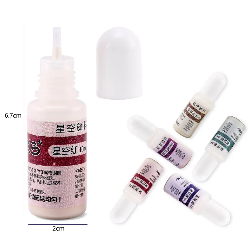 10ML UV Liquid Pigment Fantasy Starry Essence Resin Epoxy Dye Colorant For Jewelry DIY Making Craft Accessories in 5 Colors