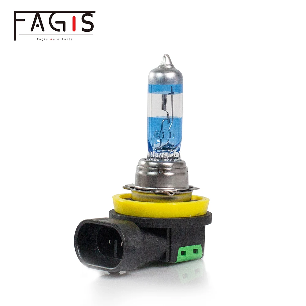 Fagis 2 sztuk 12v 55w H8 H9 H11 9005 Hb3 9006 Hb4 żarówki halogenowe światło przeciwmgielne samochodu lampy samochodowe reflektor halogenowy białe światła przeciwmgielne