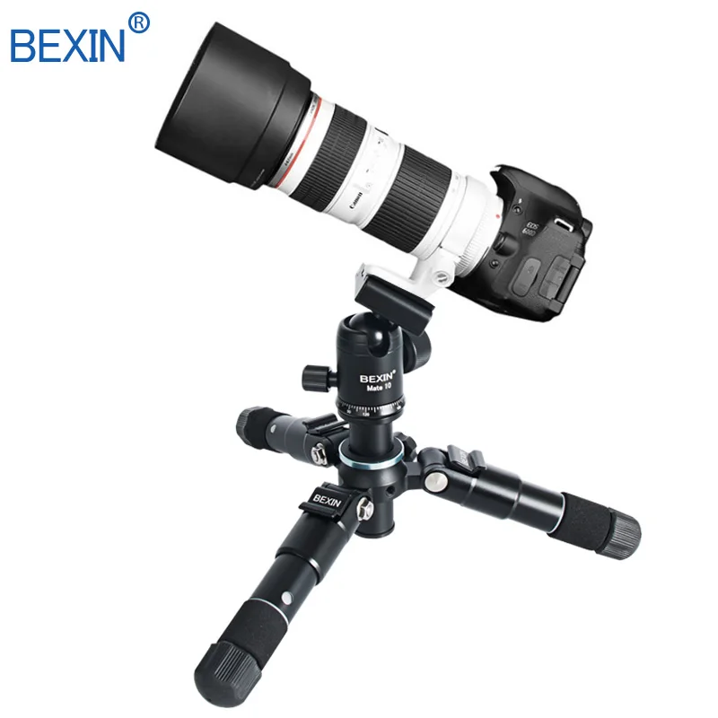 BEXIN Travel Flexible Portable Lightweight Camera Desktop Tabletop Mini Ball Head Tripod Phone Stand Holder Mount for SLR Camera