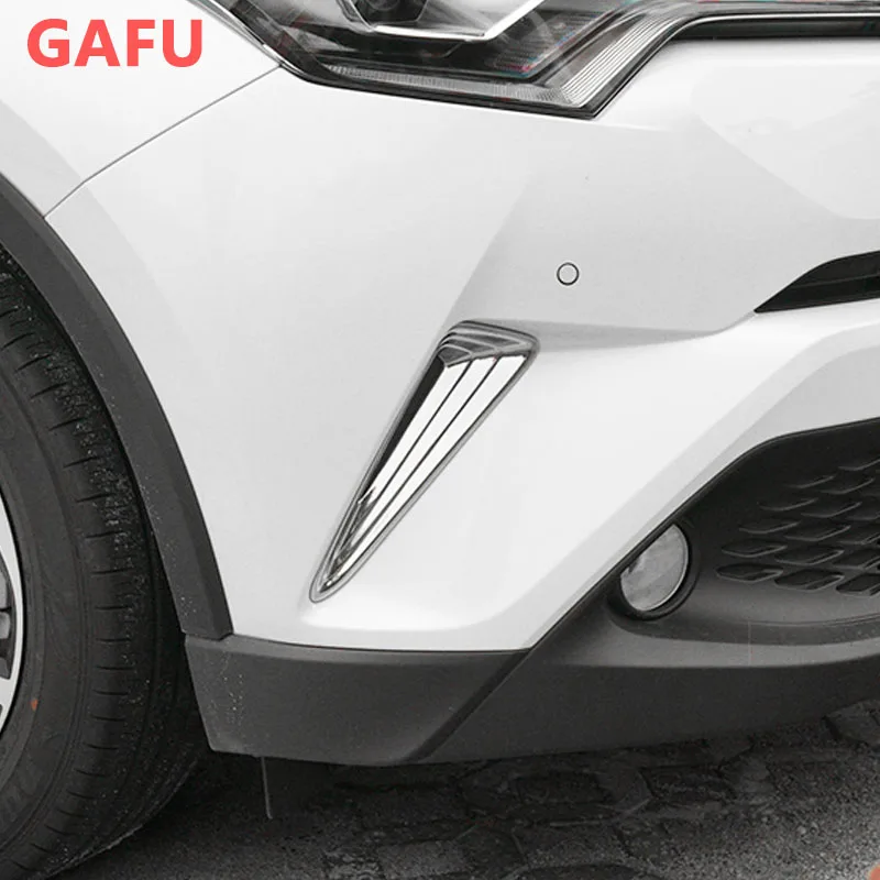 Front Fog Lights Frame Trim Cover For Toyota C-HR CHR 2017 2018 2019 2020 2021 Accessories ABS Chrome Exterior Protection