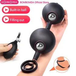 Inflatble Anal Beads Butt Plug Anal Balls Sex Toys for Woman Erotic Toy Big buttplug Anus expander Sextoy Silicone but plug ass