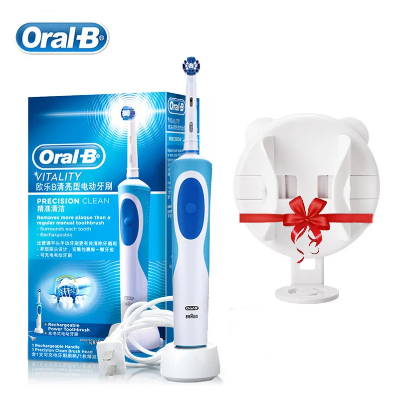 Oral B Electric Toothbrush Inductive Charging 2D Rotation Cleaning Waterproof Adult Timer Teeth Brush Two Minutes Timer Gum Care