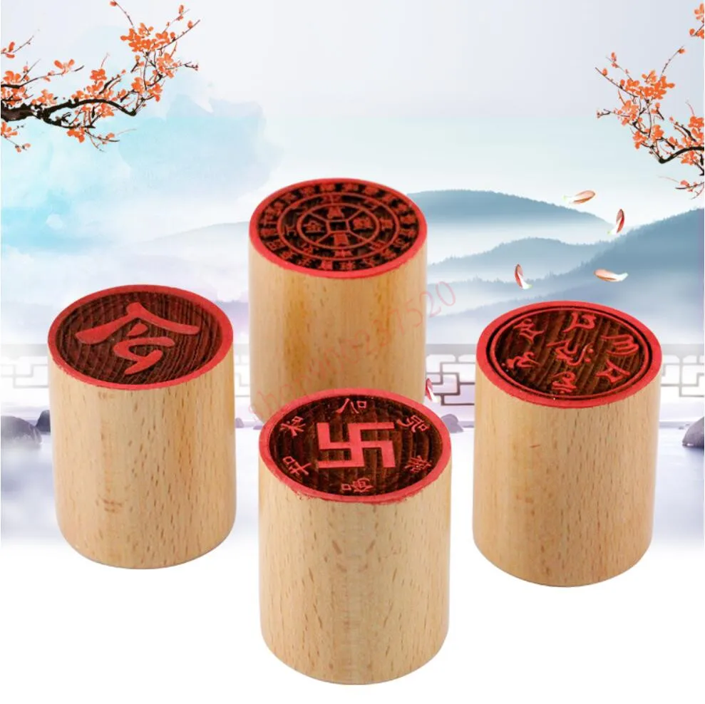 

Печать с гравировкой Taomu Lingzi, печать qianwanguan, печать Zhenyan с шестью символами, Taoist seal