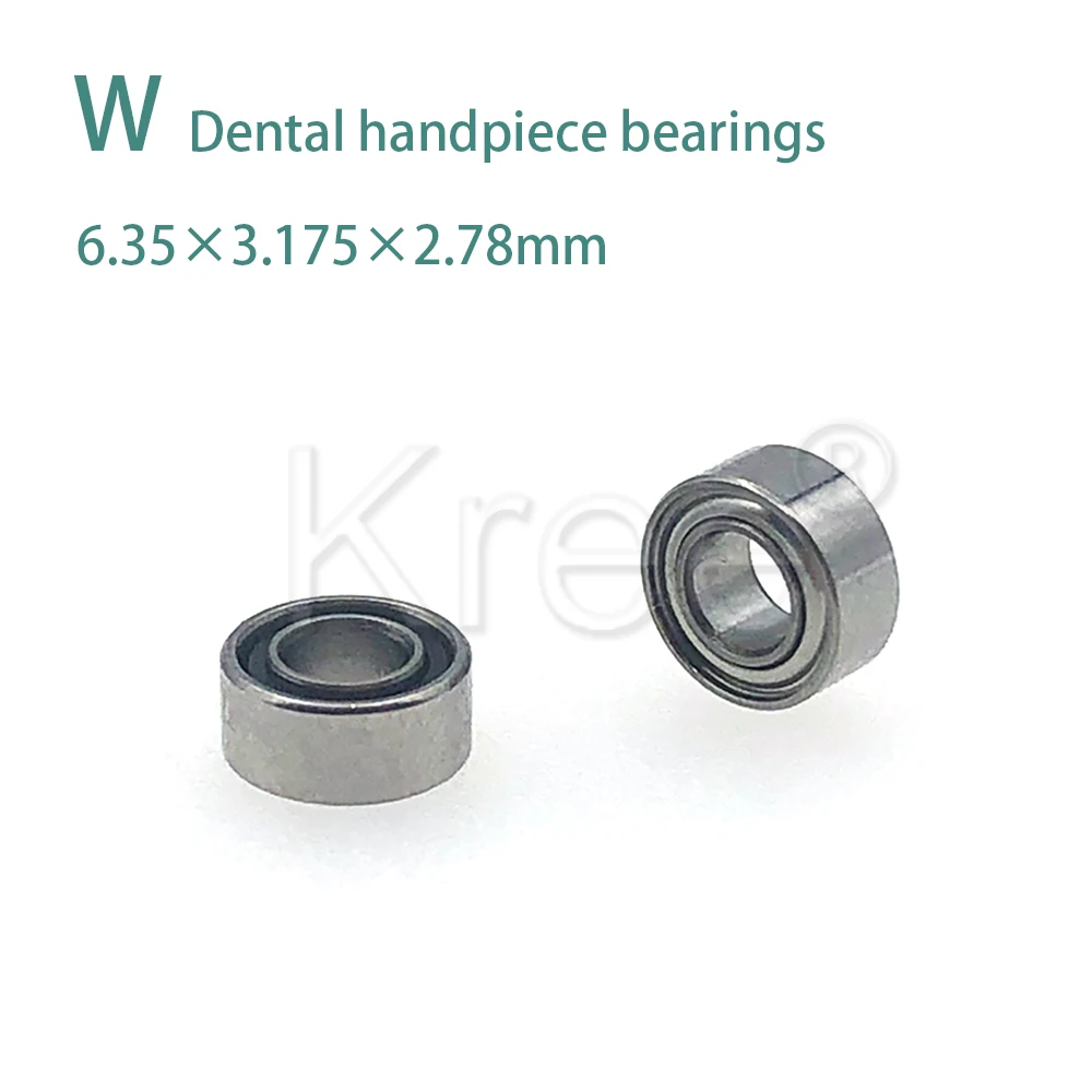 10pcs  Dental High Speed handpiece air  turbine rotor Ceramic ball bearing 6.35×3.175×2.78mm for WH TE-95 TE96 TE97 TE98 turbine