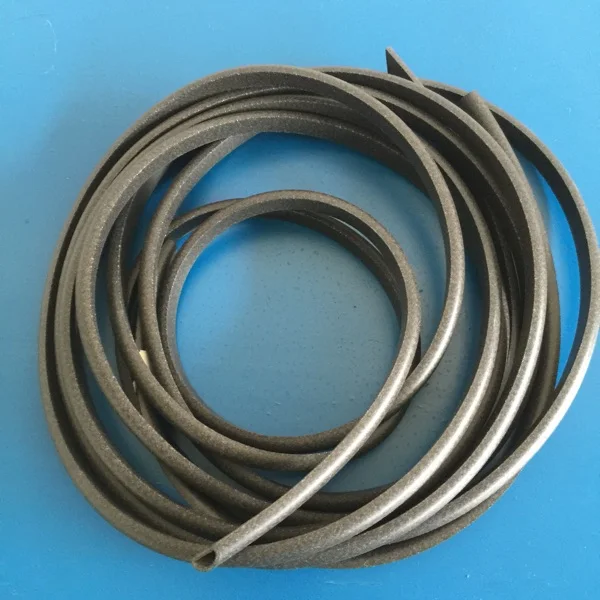 Electromagnetic Shielding Conductive Rubber Strip D-shaped Hollow Width 12.5 High 8 Nickel Carbon (graphite Nickel Plating)