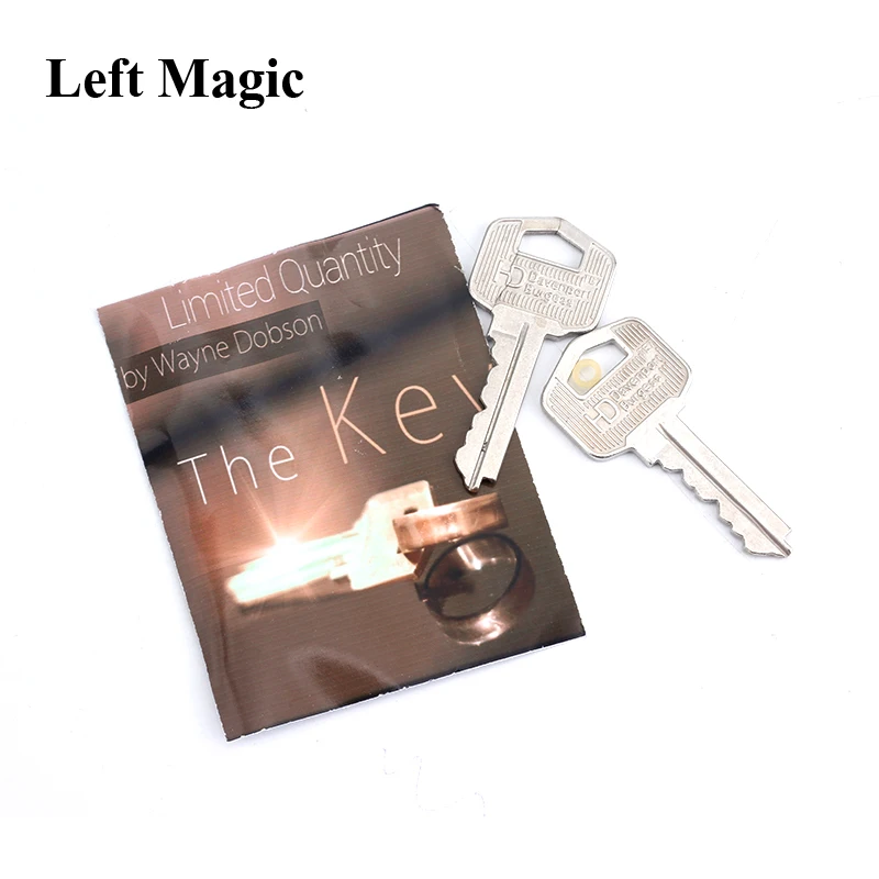 The Key (Gimmicks and Online Instructions) - Silver Magic Tricks Magician Close Up Props Amazing Key Linking Magic