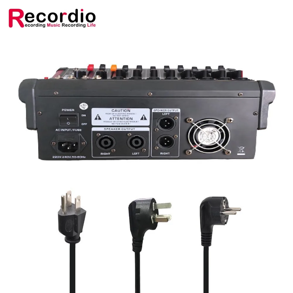 GAX-M8 جودة عالية المهنية 8 قناة خلط وحدة التحكم الصوت Blueteeth مكبر كهربائي خلاط