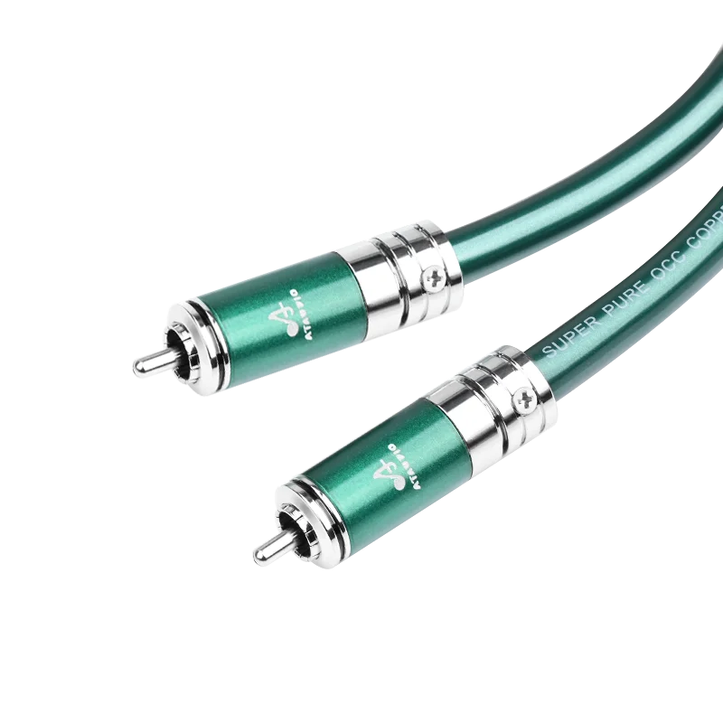 HIFI OCC coaxial cable HiFi double-layer shielding anti-noise SPDIF subwoofer RCA coaxial audio cable