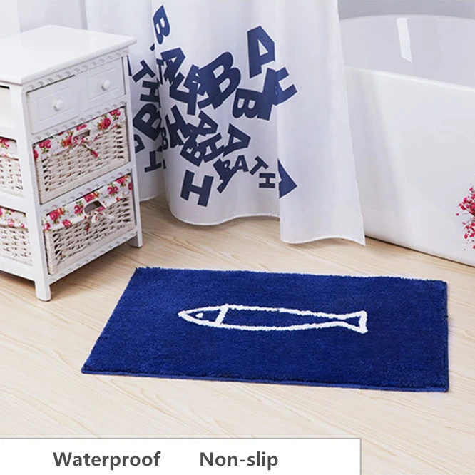 EMS 10pcs/lot Minimalism Non Slip Bath Mat Bathroom Carpet Mat in the Bathroom Comfortable Bath Pad 2 Size Bedroom Bathroom Rugs