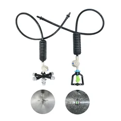 Greenhouse Misting Sprinkler Rotating Hanging Anti Drip Misting Nozzle For Garden Irrigation Atomized Humidifying Sprayer