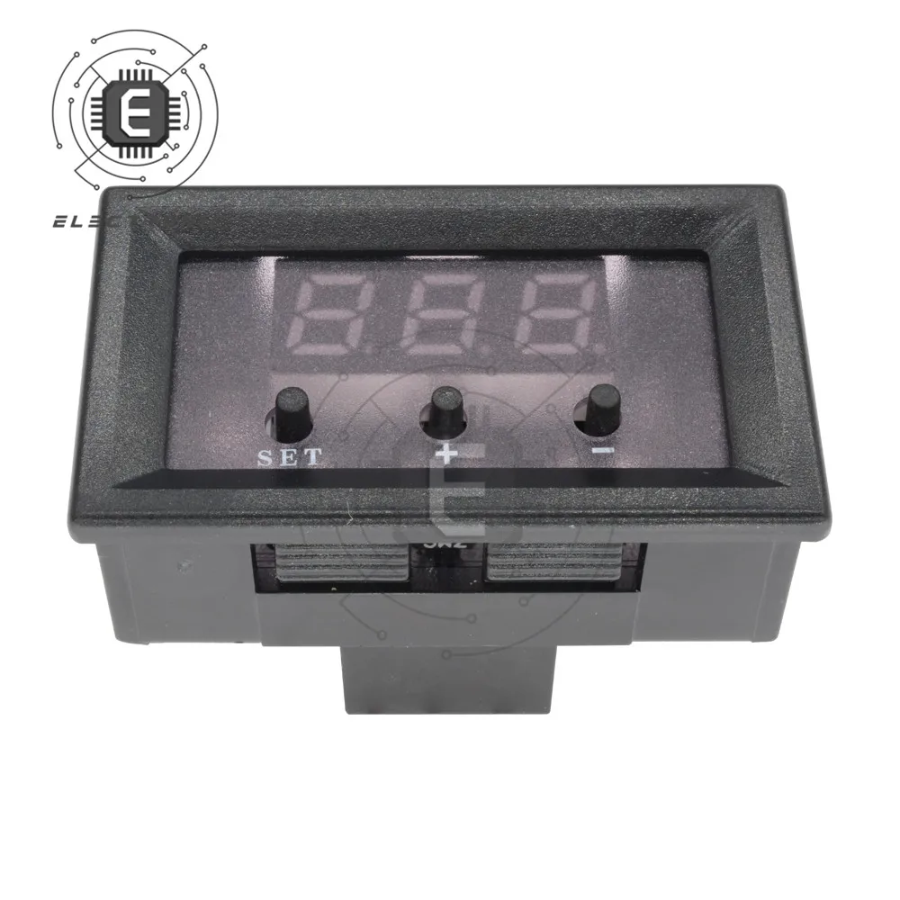 Controlador digital de temperatura lear w1209-50-110c dc 12v, termostato, controle de temperatura, placa com sensor de caixa