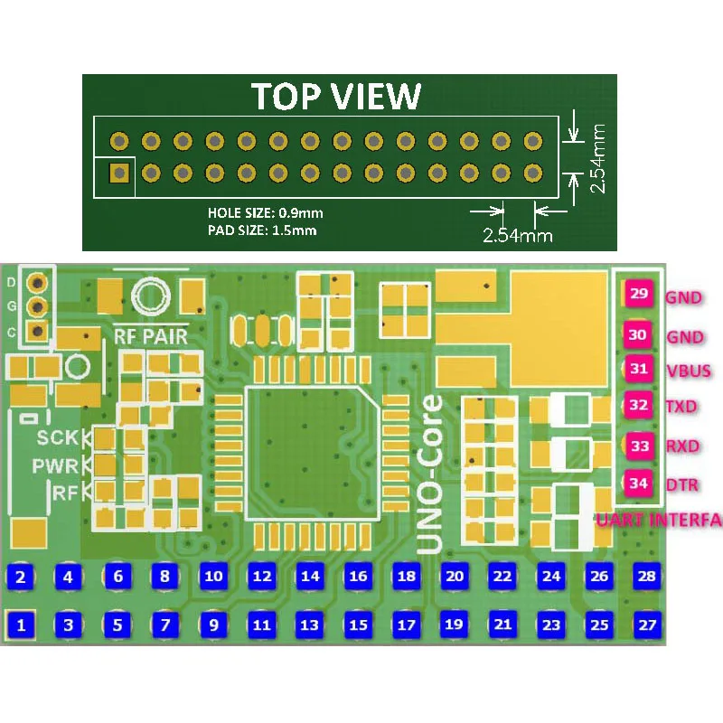 Massduino UNO Core MD-328D Mini Modulo R3 LDO per Arduino Relè A Bordo DAQ IOT
