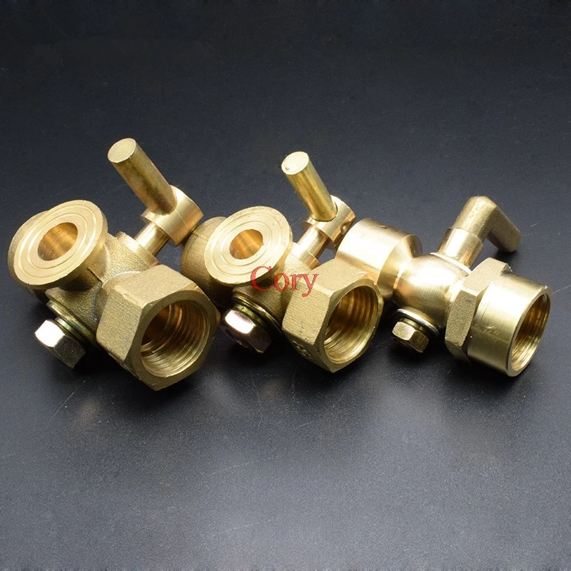 1PC 2/3 way plug valve stopcock valve Fitting brass For boiler threaded pressure gage plug valve Female-Female 1/2-M20x1.5 image 3