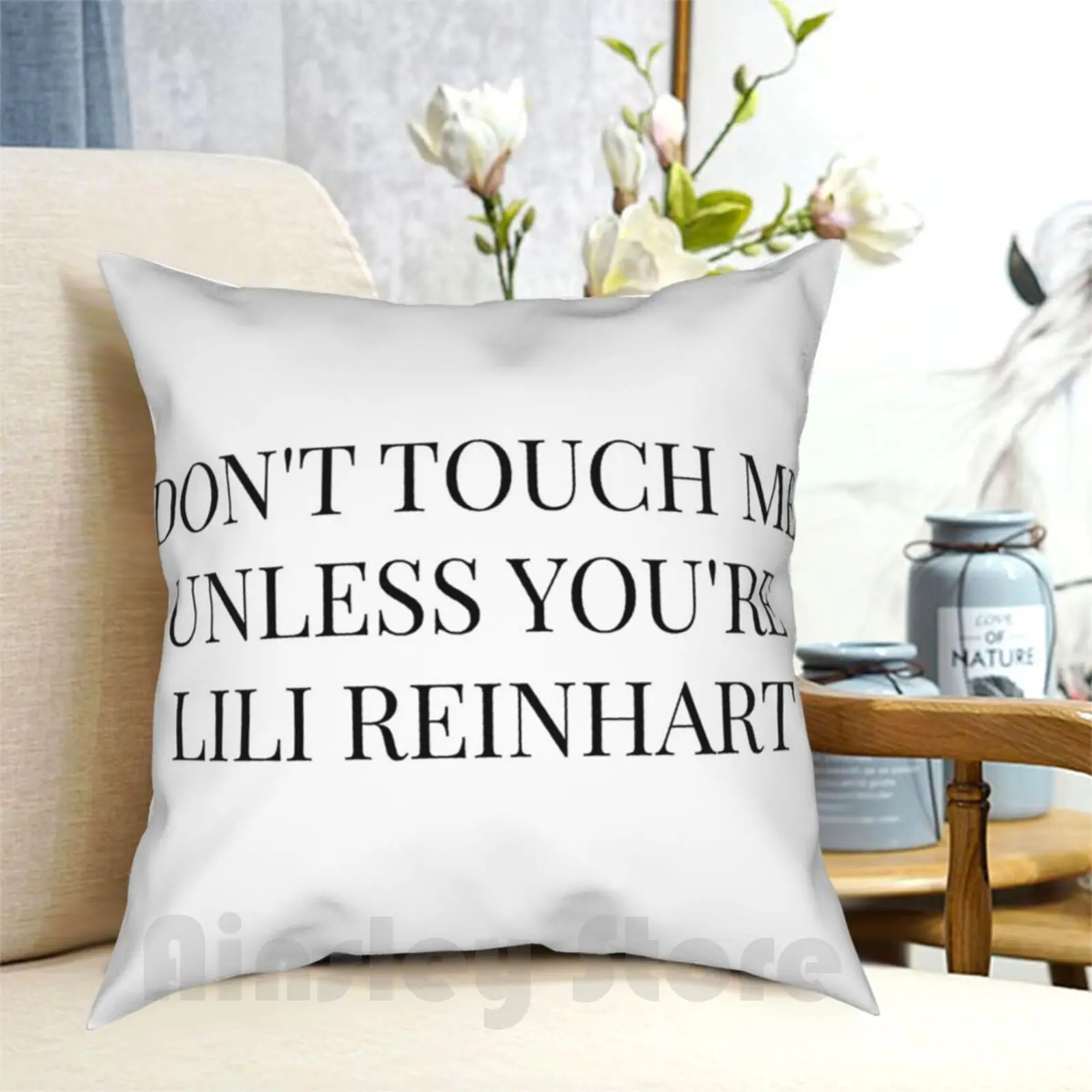 Don'T Touch Me Unless You'Re : Lili Reinhart Pillow Case Printed Home Soft DIY Pillow cover Dont Touch Me Unless Cute