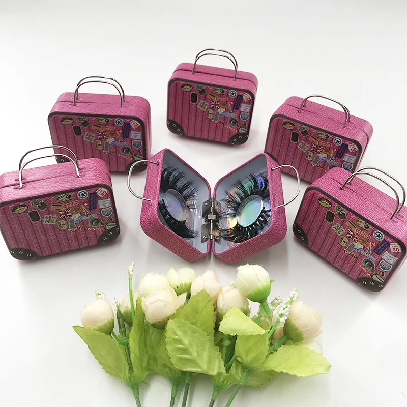 Variety Mini Suitcase Luggage Eyelashes Case for 3D 5D 25mm Mink Lashes instock