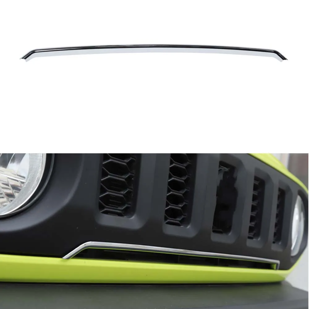 

For Suzuki Jimny 2019 Up Car Front Bumper Strip Trim Decoration Car Styling Exterior ABS Car Accessories