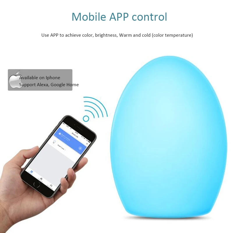 와이파이 스마트 조명 도킹, 구글홈 알렉사 크리에이티브 분위기 조명 색상 변경 Led 홈 전구, 신제품
