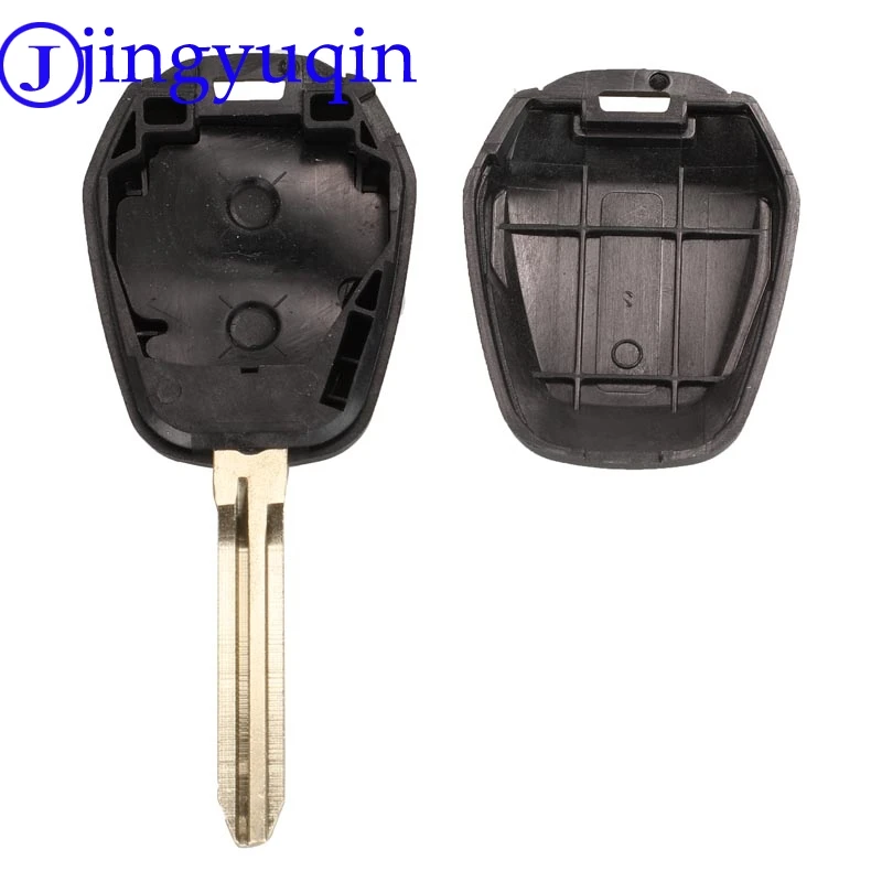 jingyuqin 10ps Replacement 2 Buttons Car Key Case Shell Fob For Isuzu D-max Ignition Cover