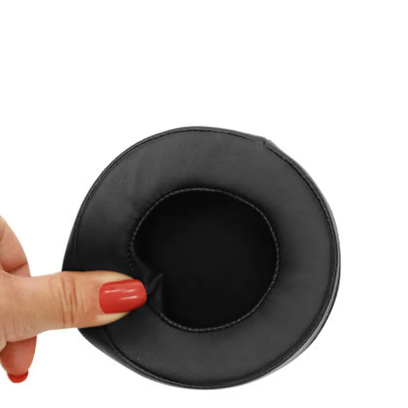 Almohadillas para los oídos de tipo General duraderas de 60-95MM, almohadillas de cuero proteico suave, cubierta de esponja de memoria, orejeras para auriculares, funda Flexible para auriculares