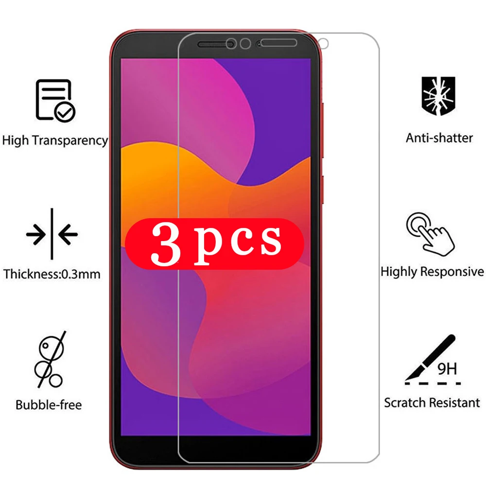 3Pcs for huawei honor 9 9C 9S 9N 9i 9X lite pro  play 9A phone screen protector tempered glass protective film smartphone glass