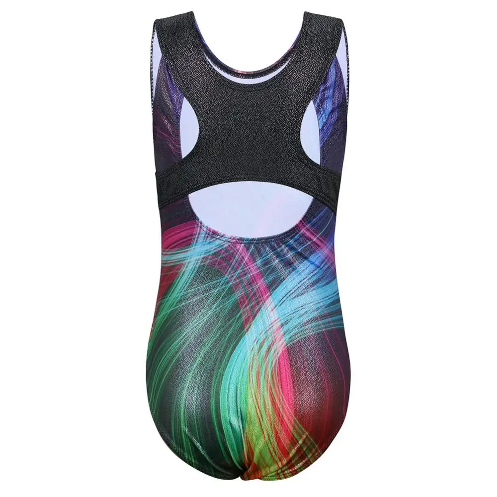 BAOHULU 3-12 Mädchen Galaxy Tank Ballett Trikot Sportler Kostüm Kinder Sleeveless Gymnastik Trikot Body Praxis Outfit