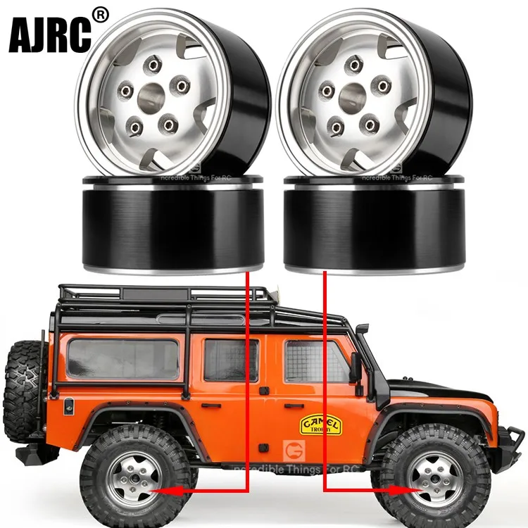 

2.2inch Metal Wheel Hub Rim Beadlock For 1/10 Rc Crawler Car Trx4 Defender Bronco Rc4wd D90 D110 Axial Scx10 90046 Jimny Cfx Vs4