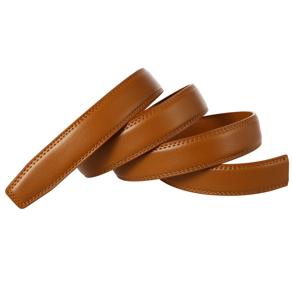 CEXIKA 3.1cm Men Leather Belt without Buckle  for Automatic Buckle High Quality Cow Genuine Leather Belt No Buckle Man Blet Body