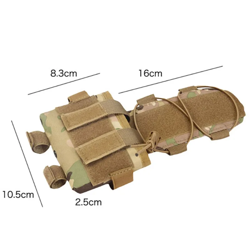 Tactical Helmet Battery Pouch MK2 Helmet Battery Pack Helmet Counterweight Pack Accessory For Outdoor Sport Hunting