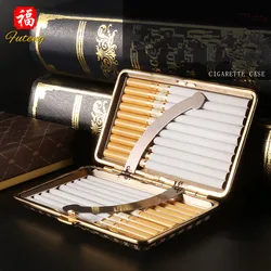 Hand-carved Retro Cigarette Case for 18 Cigarettes Portable Peaky Blinders Cigarette Box Smoking Accessories