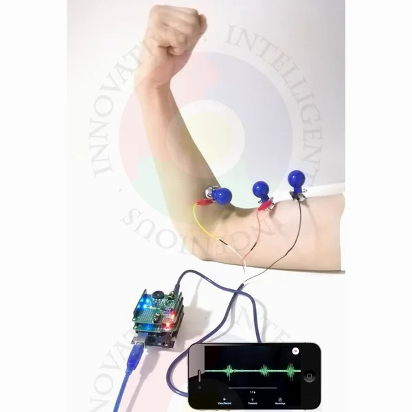 

EMG Myoelectric Sensor, Compatible with MyoWare/SparkFun, Software Open Source EMG