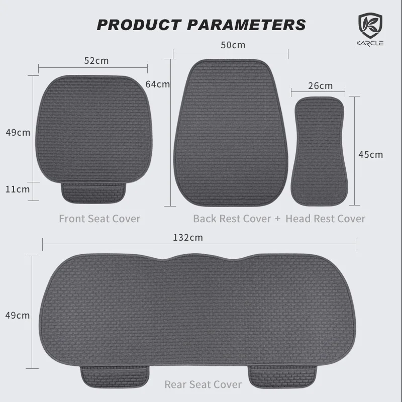 Coprisedili per Auto in lino protezione per cuscino per Auto sana Set di coprisedili per Auto lavabili cuscino per sedile traspirante accessori per