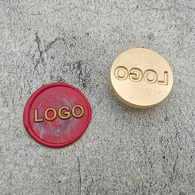 Wax Seal Stamp Private Customize Logo Pattern Retro Antique Stamp Image Custom Multiple Size Options Lacquer Seal Metal Head view 2