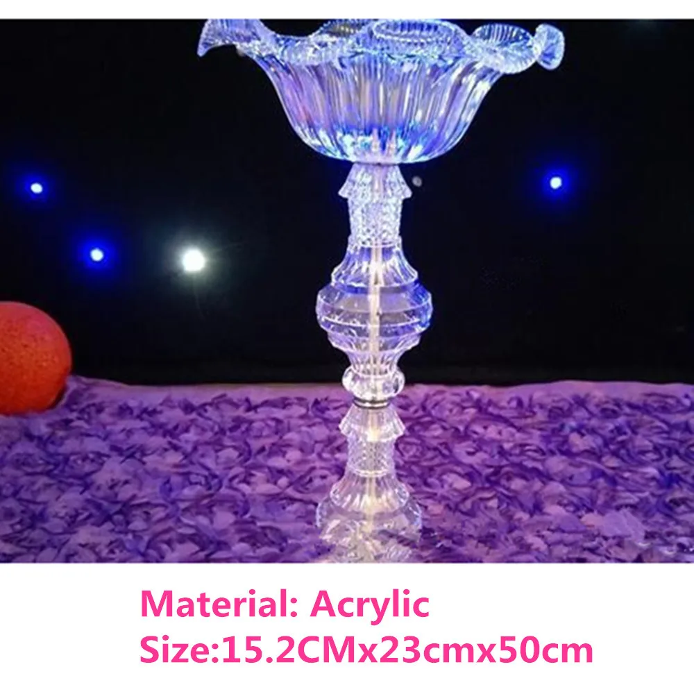 

Crystal Wedding Centerpiece Flower Stand Candle Holder Cake Stand crystal vase for Wedding Party Event Decoration