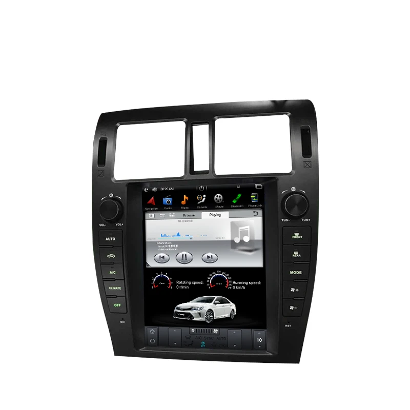 Bosstar Auto tesla style car audio dvd player for Toyota Crown 2013 2014 car gps navigation system stereo radio 1 din