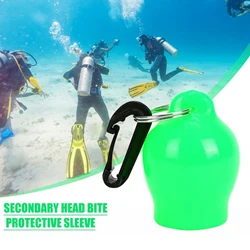 Regulator Mouthpiece Cover Protective Cap Dive Octopus Holder with Clip-Diving Snorkelling Equipment Breathing Tube Accessories