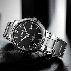 BREAK Unique Creative Photographer Series Camera Style Men Women Casual Quartz Sport Analog Dress Stainless Strap  Wristwatch