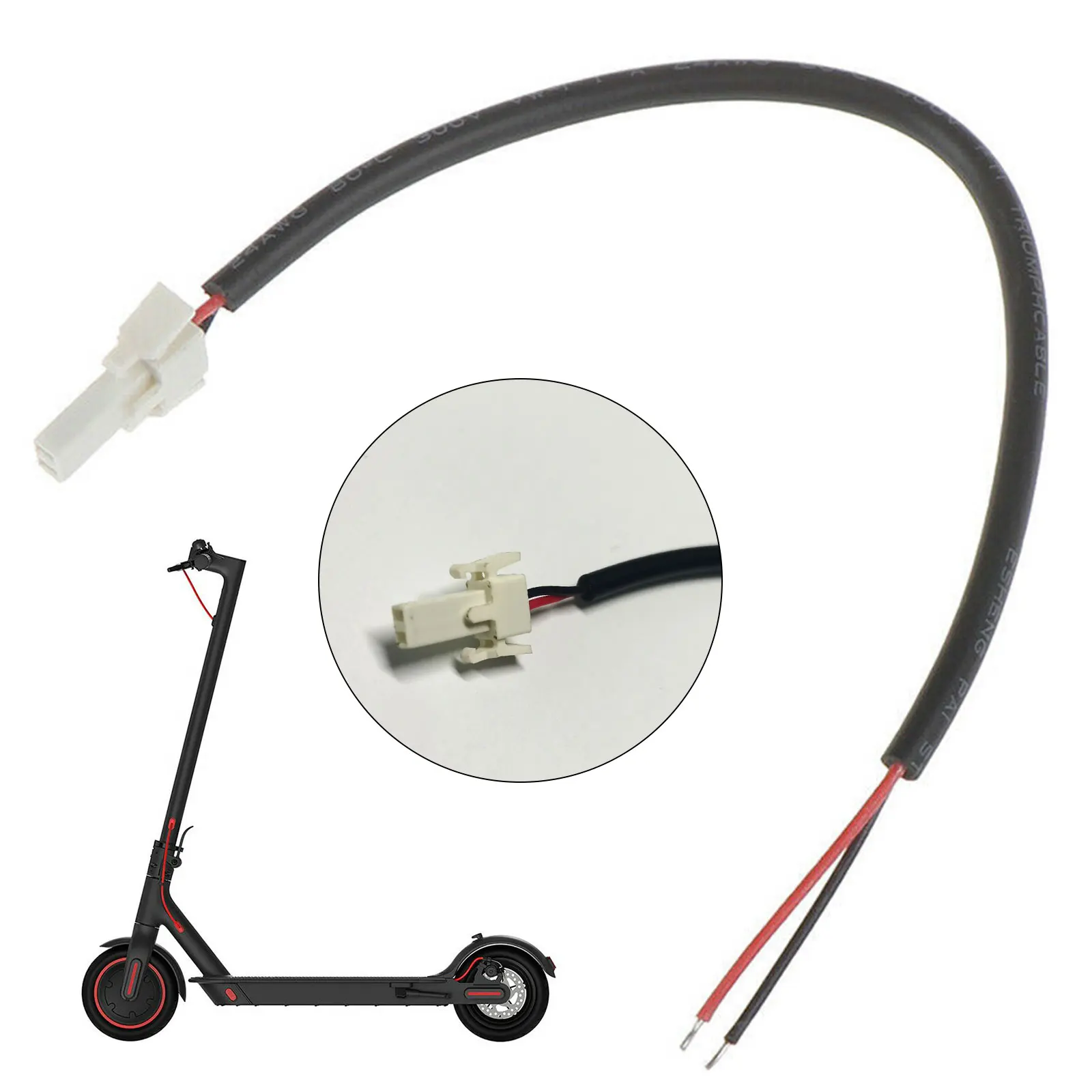 

Smart led back light cable, direct plug cable for electric scooter, foldable battery line, wear resistant for xiaomi mijia m365