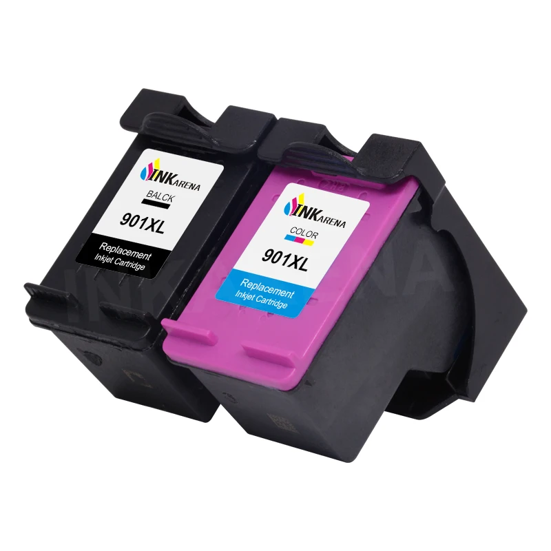 INKARENA Remanufactured 901XL Cartridge Replacement for HP 901 Ink Cartridge for Officejet 4500 J4500 J4540 J4550 J4580 J4640