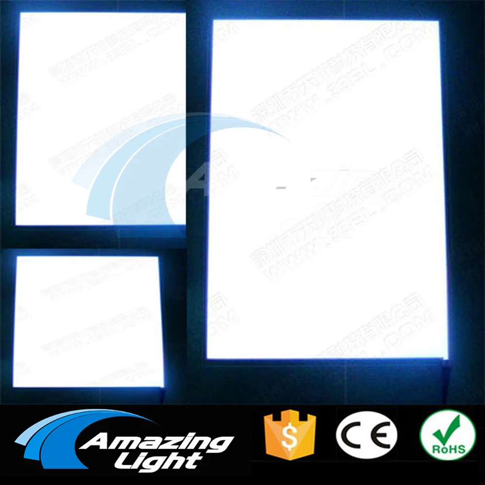 100% Guaranteed A4 Size 2pcs/lot El Panel Electroluminescent BackLight PanelBoard Display With DC 12V Inverter