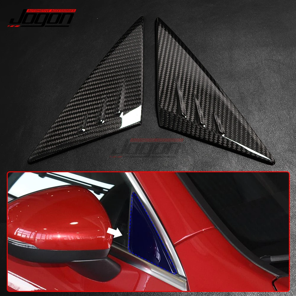 

Real Carbon Fiber Side Front Window Triangle Panel Trim For Mercedes Benz CLA Class C118 CLA180 CLA200 2020 2021 Car Accessorie