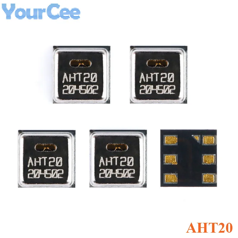 5pcs AHT10 AHT20 AHT30 Integrated Temperature Humidity Sensor Module High Precision Digital Signal Anti-interference for Arduino