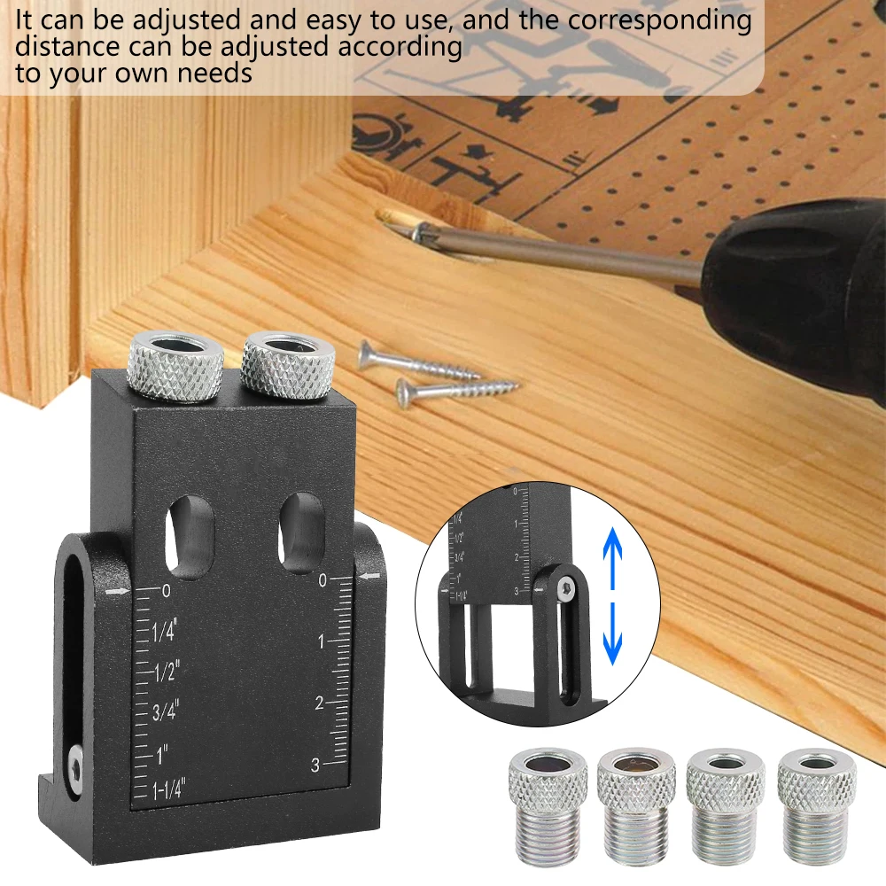 ポケットホールドリルガイド | つくる人をシゲキする オフの店 Web Shop ドリルプレス 木工 斜め穴ロケーター ドリルビット ポケット穴ジグキット 15度角度ドリルガイドセット 穴あけパンチ DIY 大工道