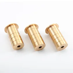 2pcs Copper Door Latch Dust Protector Invisible Bolt Hole Plug Security Sliding Lock Inserts Decorative Cover Hardware Fastener