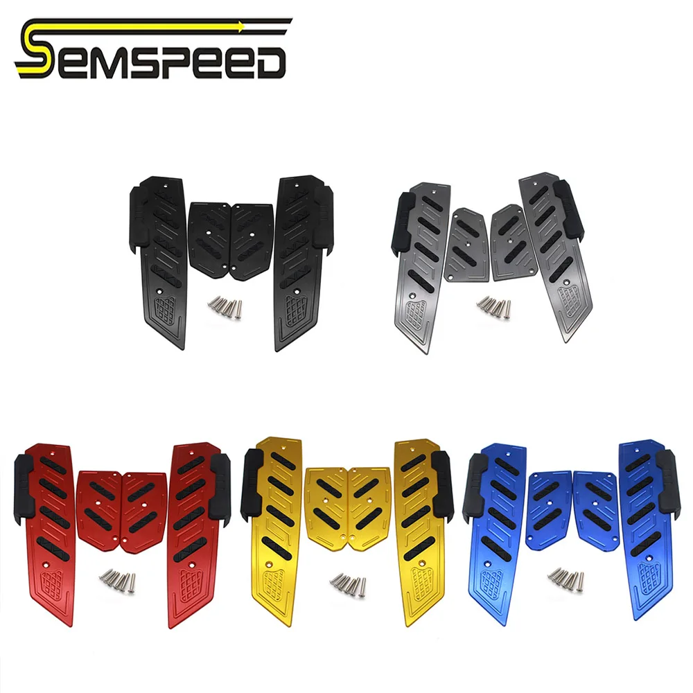 SEMSPEED New Motorcycle Modified Accessories CNC Footrest Footpads Pedal Plate For Honda forza 125 250 300 2021 2022 2023 forza