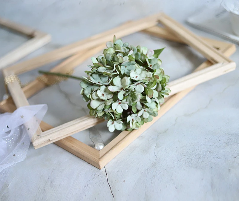Künstliche Blumen Seide Hortensienvase für Heimdekoration Zubehör Hochzeit dekorative gefälschte Pflanzen Weihnachtsgirlande Material – Detail 12