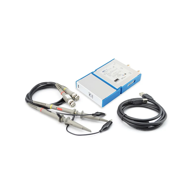 

USB/PC Oscilloscope OSCA02 Series, 100MS/s, BW 35MHz, 2-Channel/Scope+Signal Generator+Logic Analyzer/8~13 Bit Resolution